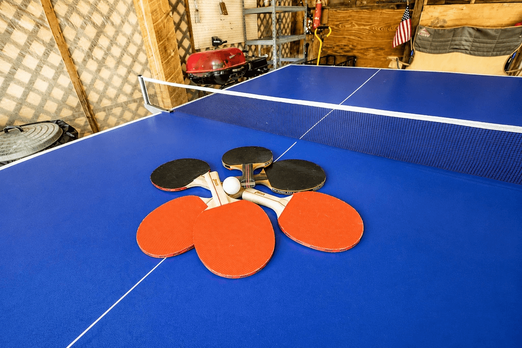 Enjoy a little friendly competition with the ping-pong table, complete with paddles and balls for guests to use during their stay.
